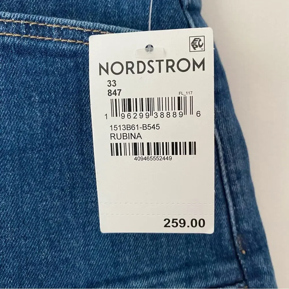 Paige NWTs Alexis Cargo High Rise Barrel Leg Jeans size 33 - Picture 12 of 13